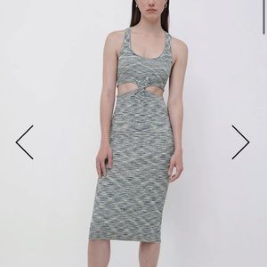 JONATHAN SIMKHAI
Colleen Waist Cut-Out Midi Dress 
cutout ribbed-knit midi dress